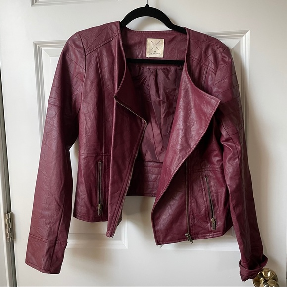 Pins & Needles Jackets & Blazers - PINS AND NEEDLES RED JACKET URBAN OUTFITTERS